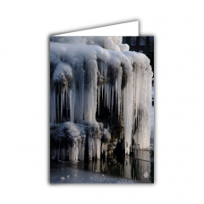 Greeting card | Frozen fountain